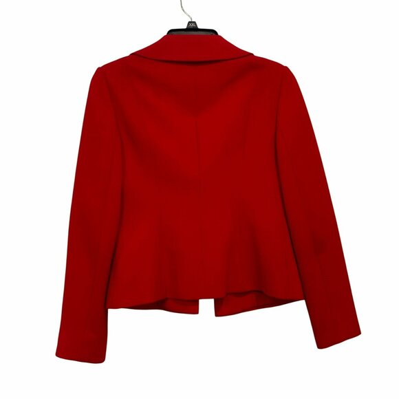 ✨Ann Taylor Size 4/ Women's Red Elegant Long sleeve Blazer Jacket✨ - Picture 2 of 8
